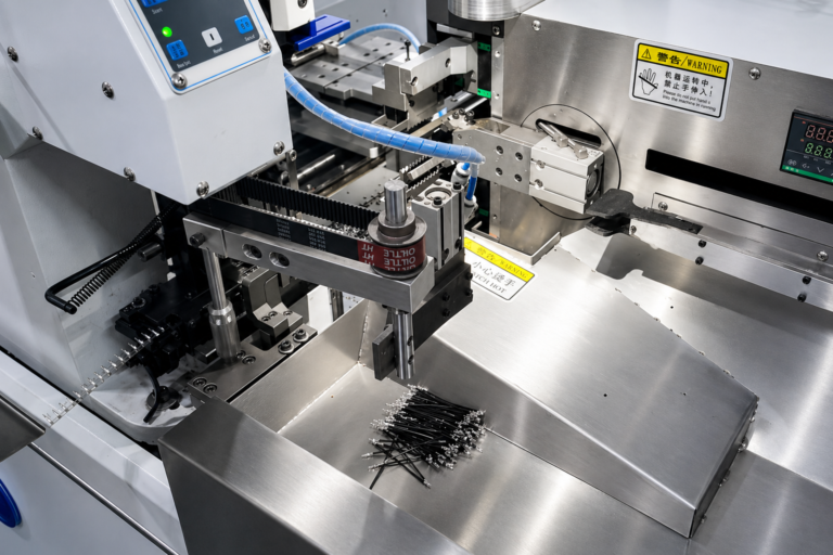 2-3-Automatic wire cut crimping contacts