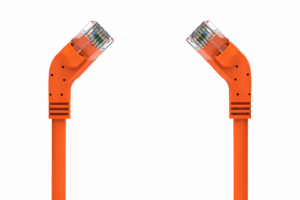 Custom 45-Degree Angled RJ45 Ethernet Patch Cable (Cat6 / Cat6A / Cat7 / Cat8)