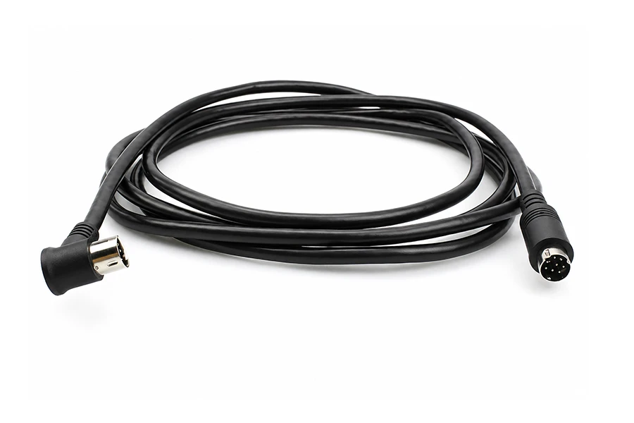 Custom 8-Pin Mini-DIN Straight to 90-Degree Right Angle Cable - Image 3