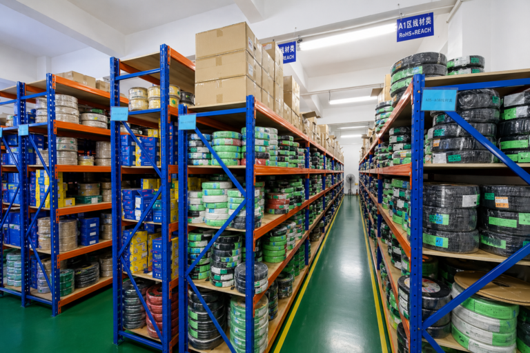 Warehouse for raw materials pass QC
