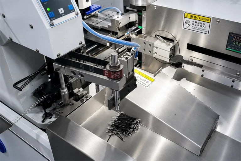 2-3-Automatic wire cut crimping contacts