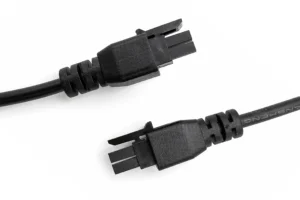 Custom 2-Pin Molex Mini-Fit Jr. Overmolded Power Cable Assembly (4.20mm Pitch)