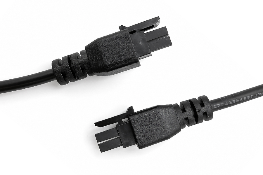 Custom 2-Pin Molex Mini-Fit Jr. Overmolded Power Cable Assembly (4.20mm Pitch)