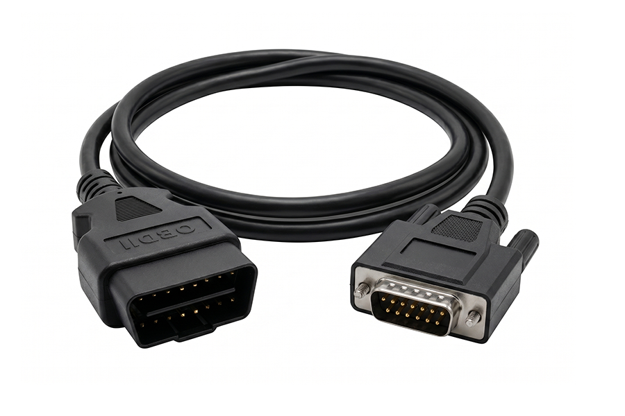 Custom OBD2 16-Pin Male to DB15 Male Diagnostic Scanner Cable - Image 2