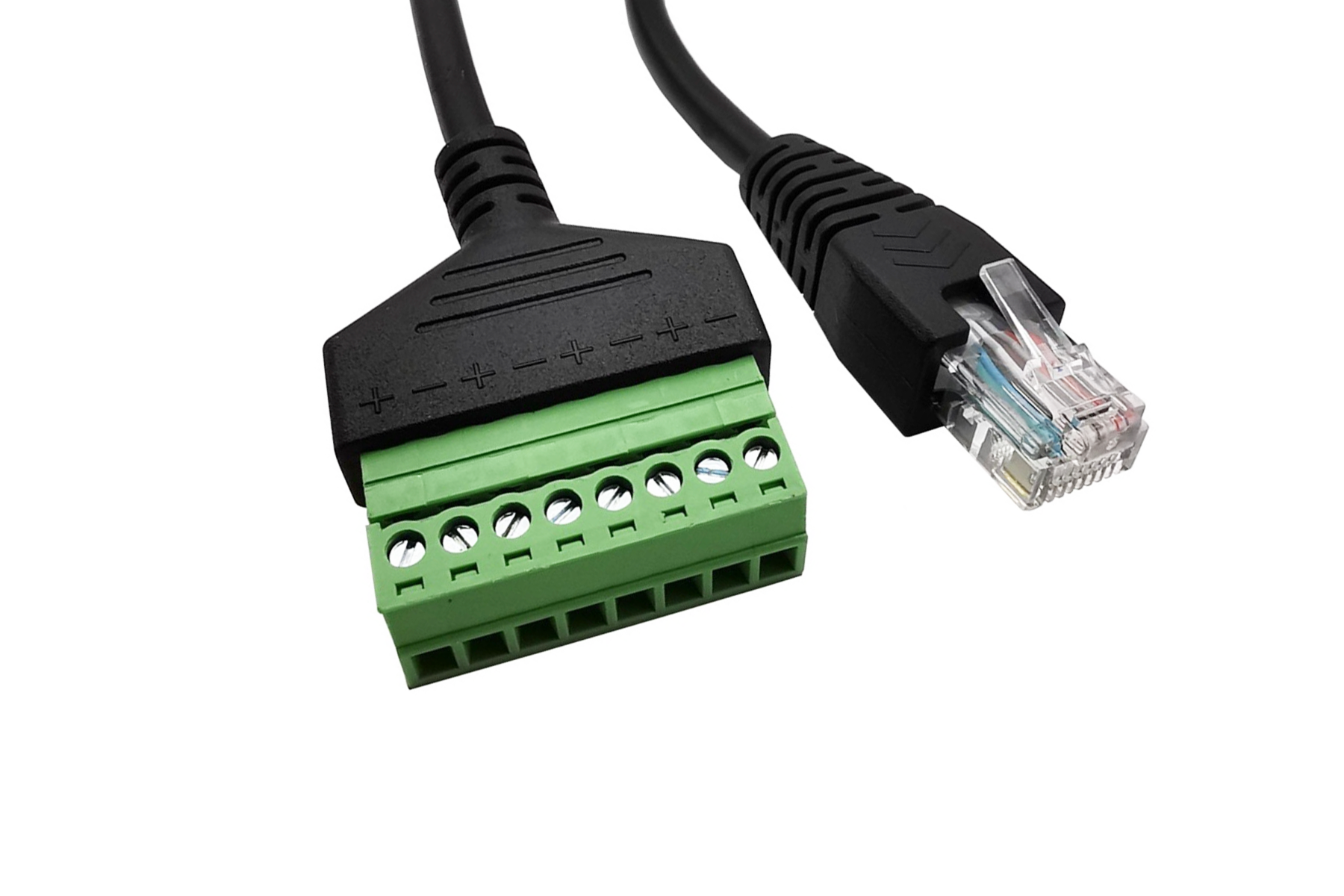 Overmold RJ45 to Phoenix MC 1.5 Series Terminal Block Cable - Image 2