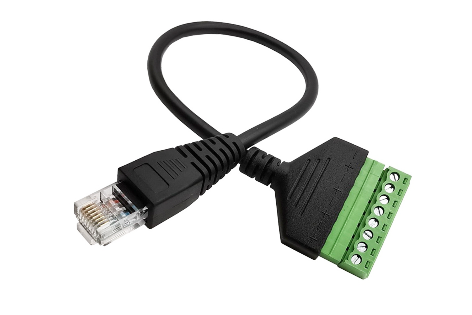 Overmold RJ45 to Phoenix MC 1.5 Series Terminal Block Cable